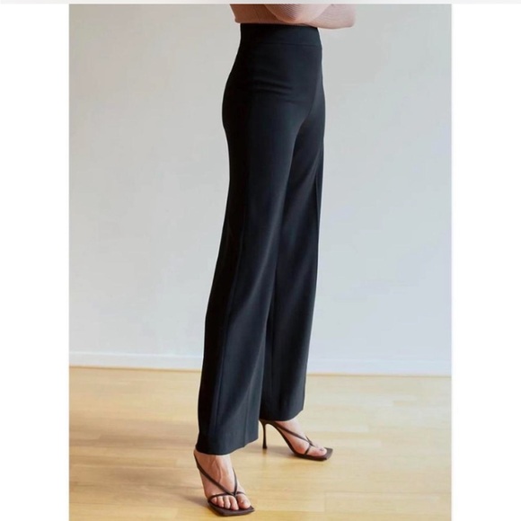 NWT Aritzia Babaton Lincoln High Waist Wide Leg Pant in Black - size 0 - Picture 1 of 8